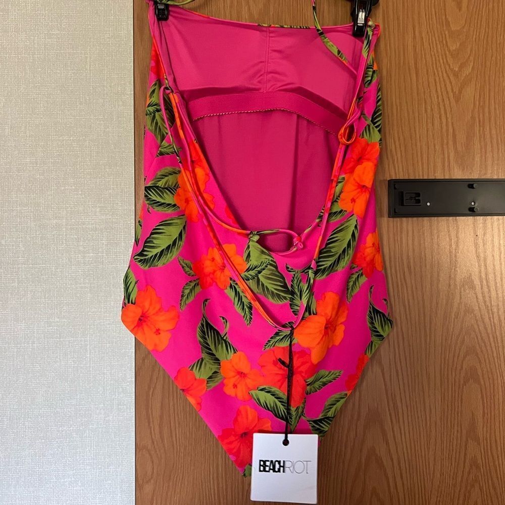 Beach Riot Pink Floral One-Piece Swimsuit - Picture 3 of 5